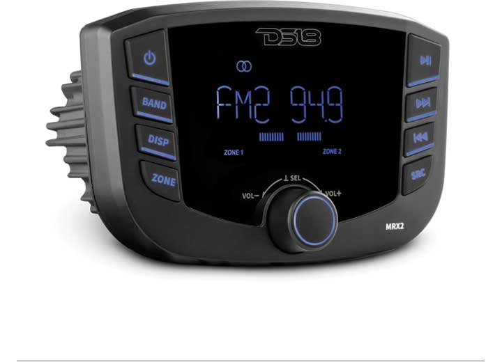 DS18 (SPIRIT LLC) MARINE HEADUNIT LCD SCREEN 2 ZONES 4 VOLTS OUTPUT BT RDS 4X40W