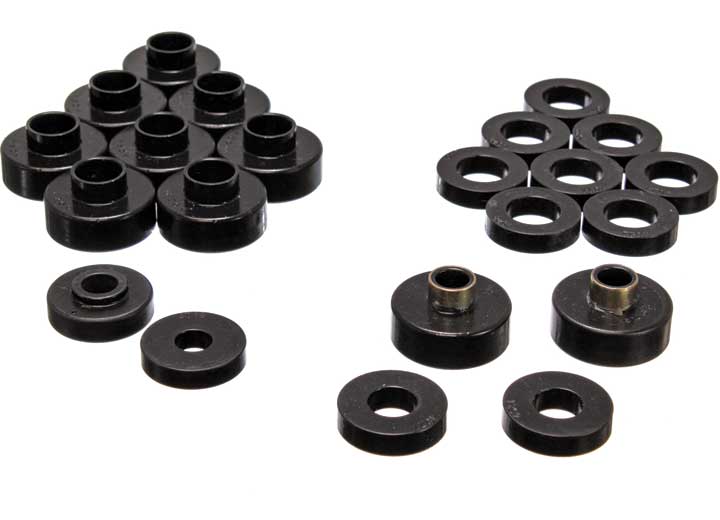 Energy Suspension BODY/CAB MOUNT SET-BLK,PERFORMANCE POLYURETHANE