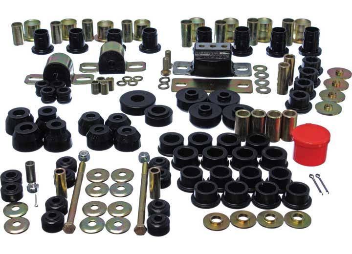 Energy Suspension FRONT LEAF SPRING BUSHING SET-BLK,PERFORMANCE POLYURETHANE