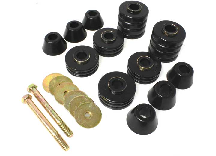 Energy Suspension BODY MOUNT BUSHING SET-BLK,PERFORMANCE POLYURETHANE