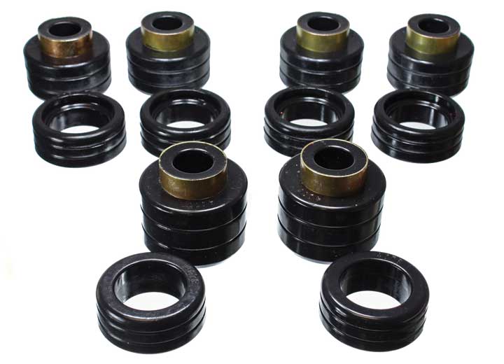 Energy Suspension BODY/CAB MOUNT SET-RED,PERFORMANCE POLYURETHANE