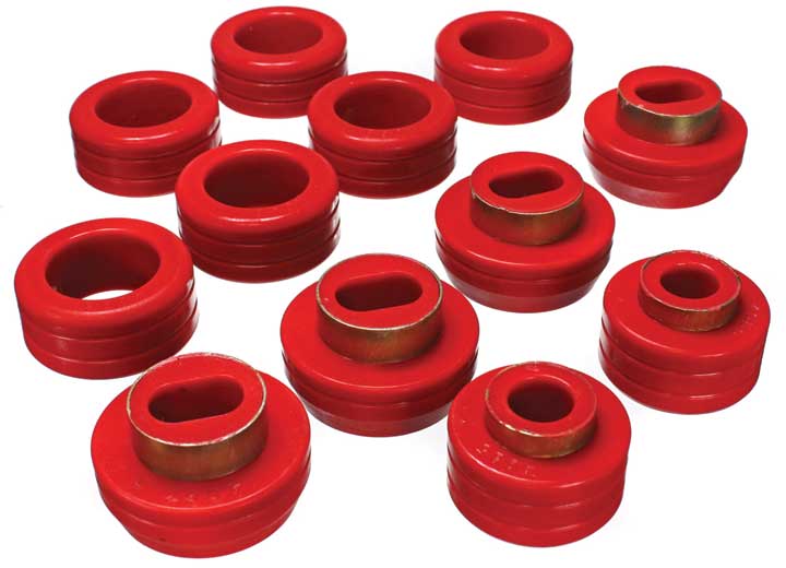 Energy Suspension BODY/CAB MOUNT SET-BLK,PERFORMANCE POLYURETHANE