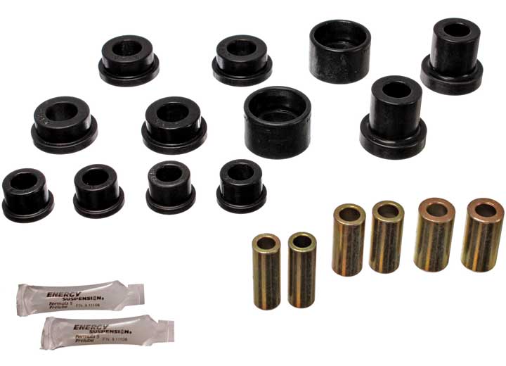 Energy Suspension REAR LEAF SPRING BUSHING SET-BLK,PERFORMANCE POLYURETHANE,1IN EYE