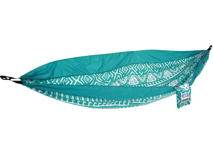 EQUIP 2P TRAVEL HAMMOCK-BLUE TRIBAL