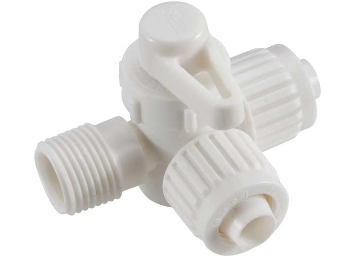 Esco Elkhart Supply Company THREE WAY VALVE 1/2PX1/2MPTX1/2P