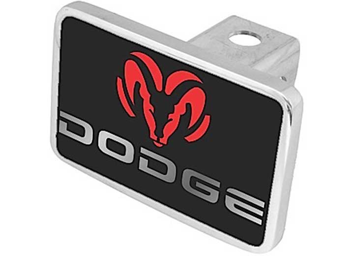 Eurosport DODGE L/W RED / MIRROR ON BLACK XL HITCH PLUG