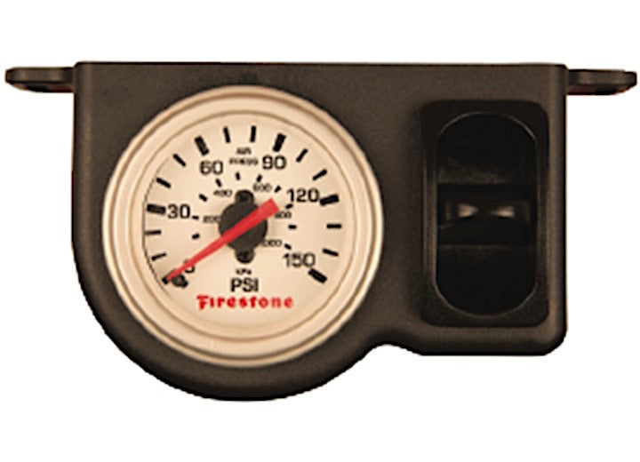 Firestone PLASTIC SINGLE PNEUMATIC WHITE GAUGE