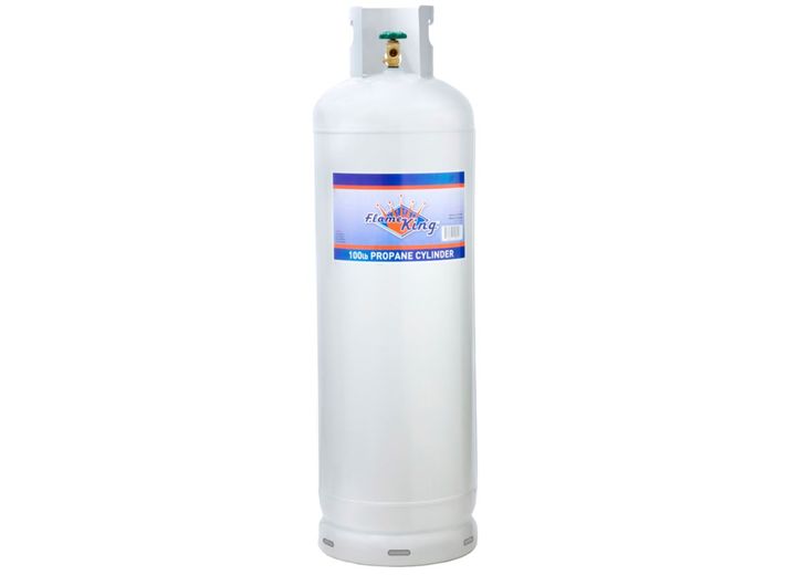 Flame King 100LB LP CYLINDER W/POL VALVE