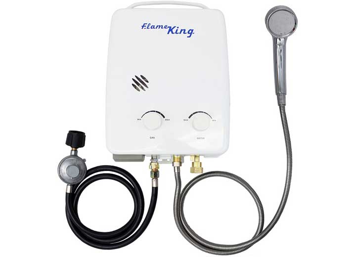 Flame King PORTABLE TANKLESS WATER HEATER PROPANE GAS 5L 1.32GPM AT 34,000 BTU