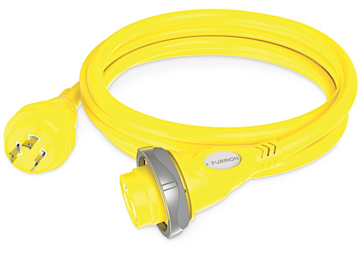 Lippert 12FT 30A 125V MARINE CORDSET, L5-30 (YELLOW)