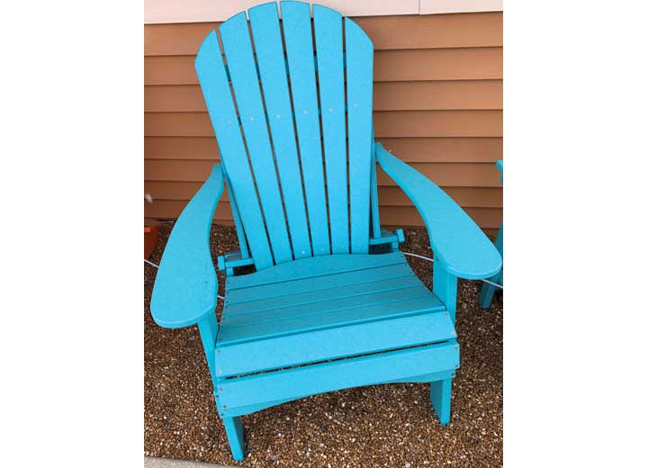 Green Country Decor Green Country Décor Folding Adirondack Chair - Aruba Blue