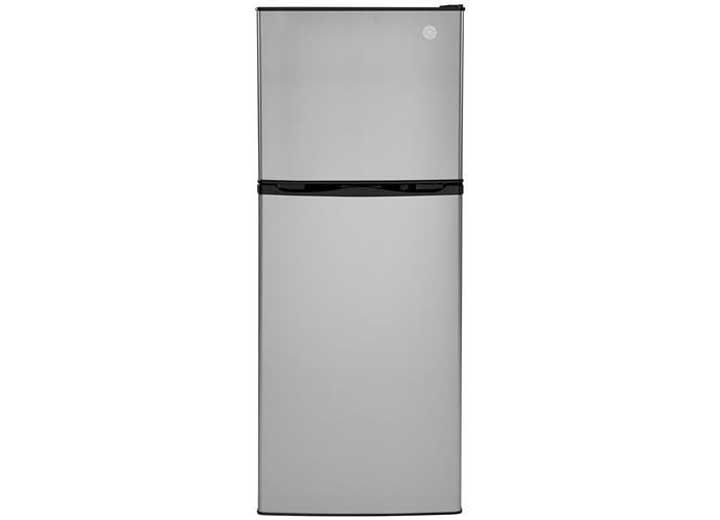GE Appliances 9.8 CU. FT. 12V TOP-FREEZER REFRIG - STAINLESS, RIGHT