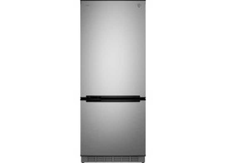 GE Appliances 10.0 CU FT 12V DC BOTTOM FREEZER REFRIGERATOR, GLASS DOOR STAINLESS