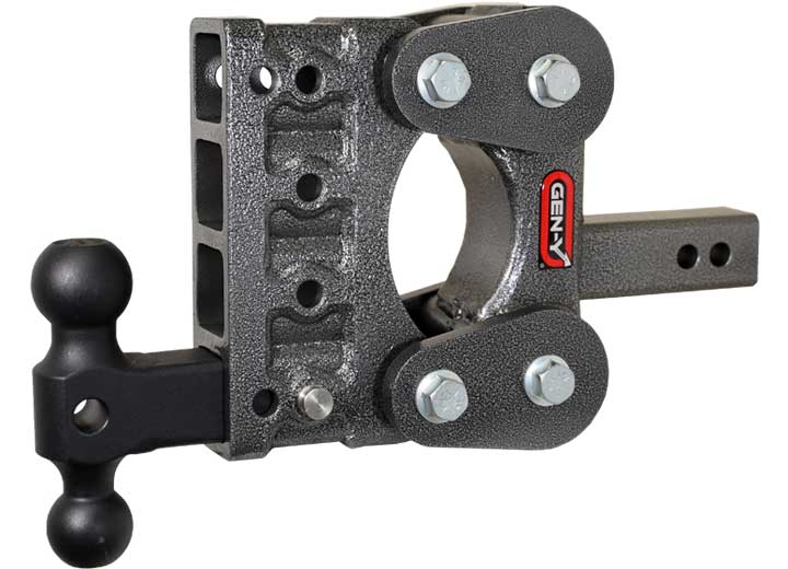 Gen-Y Hitch THE BOSS SERIES-TORSION-FLEX, 2IN SHANK, 5IN DROP, 10K HITCH/VERSA BALL