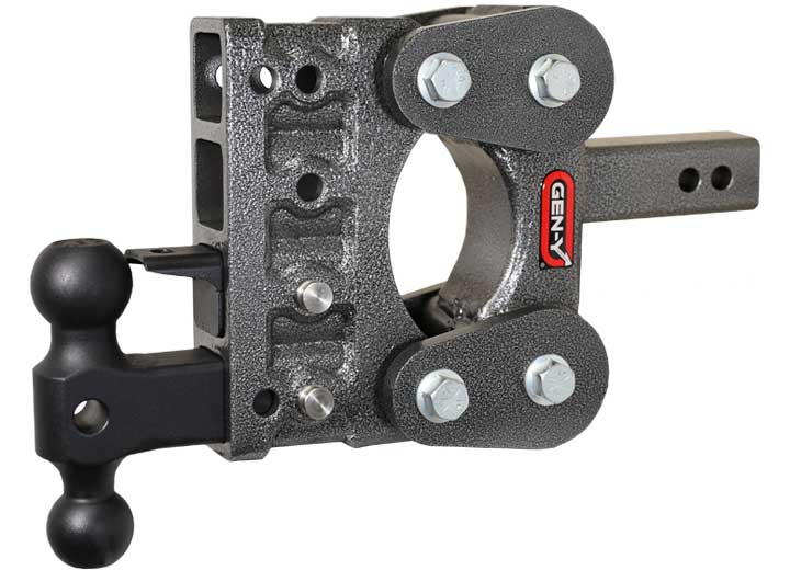 Gen-Y Hitch THE BOSS SERIES - TORSION FLEX, 2IN SHANK, HITCH, VERSA BALL & PINTLE