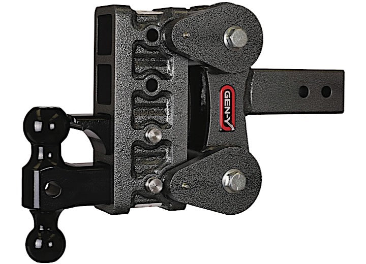 Gen-Y Hitch THE BOSS TORSION FLEX DROP HITCH, 10K CAPACITY, 5IN DROP, 2.5IN SHANK, VERSA BALL & PINTLE
