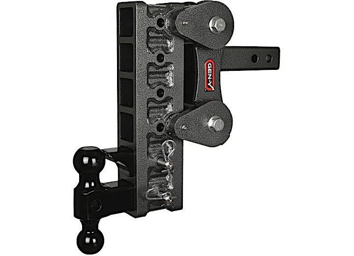 Gen-Y Hitch THE BOSS TORSION FLEX DROP HITCH, 10K CAPACITY, 10IN DROP, 2.5IN SHANK, VERSA BALL & PINTLE