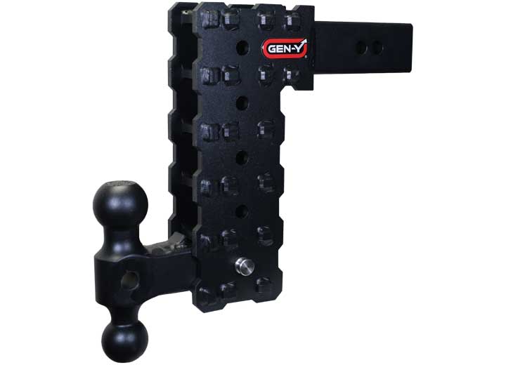 Gen-Y Hitch 2.5IN SOLID SHANK 10IN DROP 1.6K TW 16K HITCH & GH-051 VERSA-BALL MOUNT