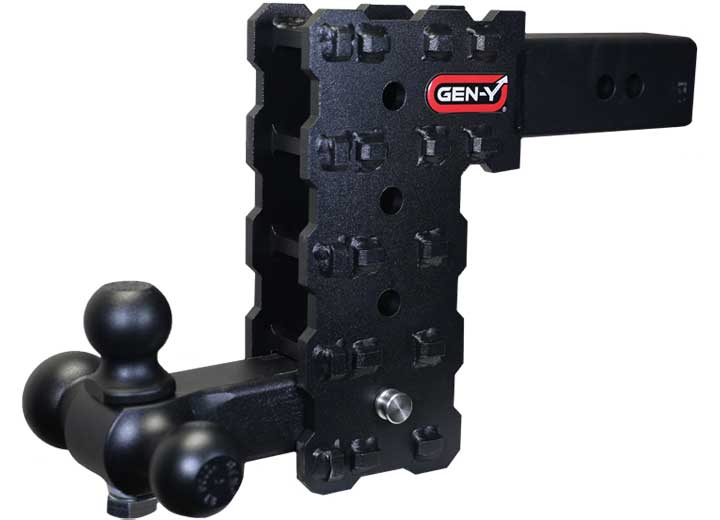 Gen-Y Hitch 2.5IN SOLID SHANK 7.5IN DROP 1.6K TW 16K HITCH & GH-051 VERSA-BALL MOUNT & GH-090 BOLT ON BALL