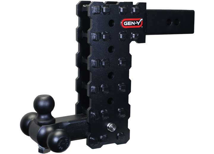 Gen-Y Hitch 2.5IN SOLID SHANK 10IN DROP 1.6K TW 16K HITCH & GH-051 VERSA-BALL MOUNT & GH-090 BOLT ON BALL