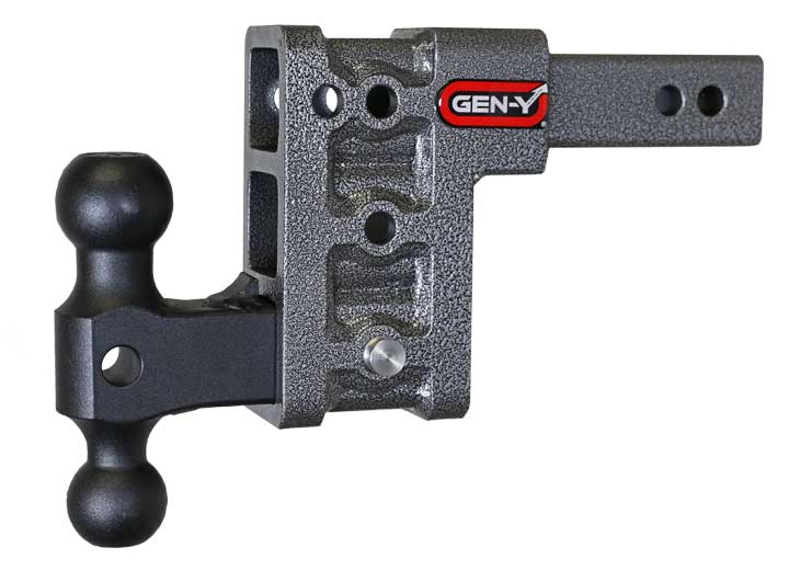 Gen-Y Hitch MEGA-DUTY SERIES, 2IN SHANK, 5IN DROP, 16K, HITCH & VERSA-BALL
