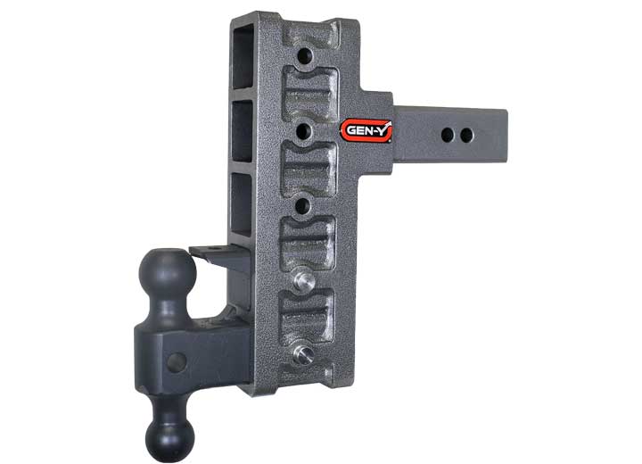 Gen-Y Hitch MEGA-DUTY SERIES, 2.5IN OFFSET SHANK, HITCH & VERSA-BALL PINTLE
