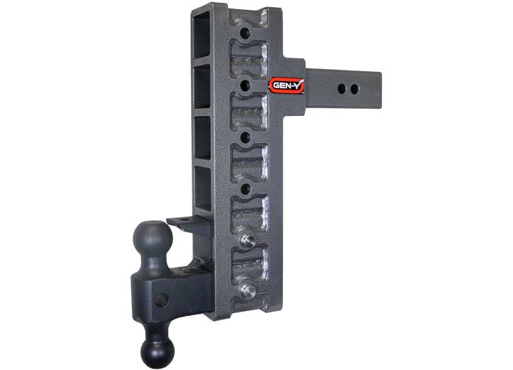 Gen-Y Hitch MEGA-DUTY SERIES, 2.5IN OFFSET SHANK, HITCH & VERSA-BALL PINTLE