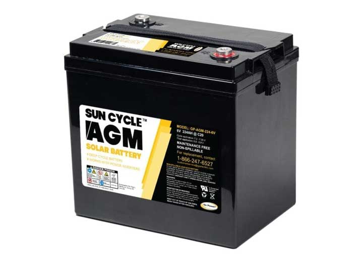 Go Power! 6 Volt Sun Cycle AGM Deep Cycle Solar Battery
