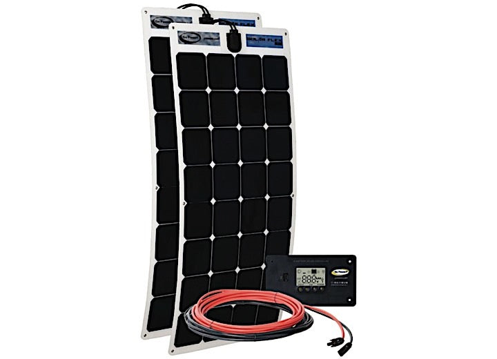 Go Power! GP-FLEX-200: 200 WATT FLEXIBLE SOLAR KIT WITH 30 AMP CONTROLLER