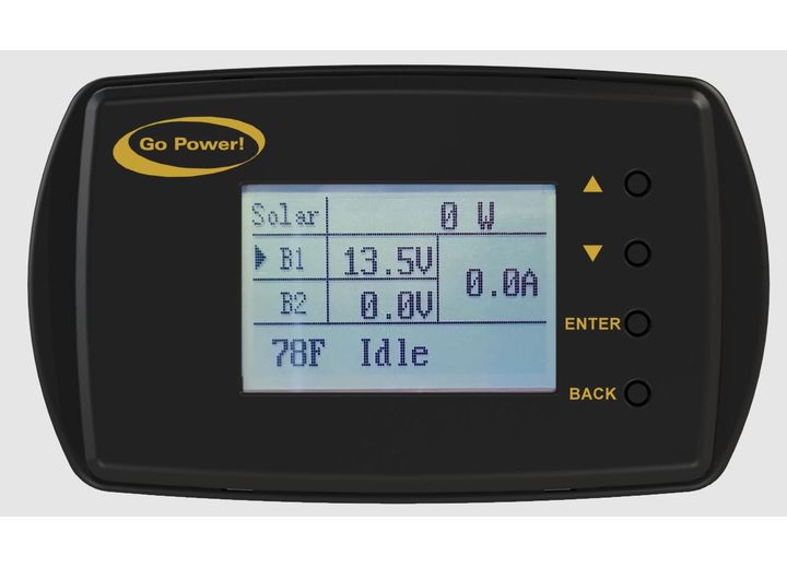 Go Power! GP-RVC-R: REMOTE DISPLAY FOR GP-RVC-MPPT-30