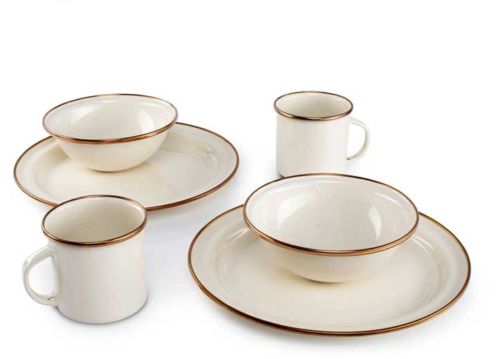 GSI Outdoors Mesa 2 Person Enamelware Table Set