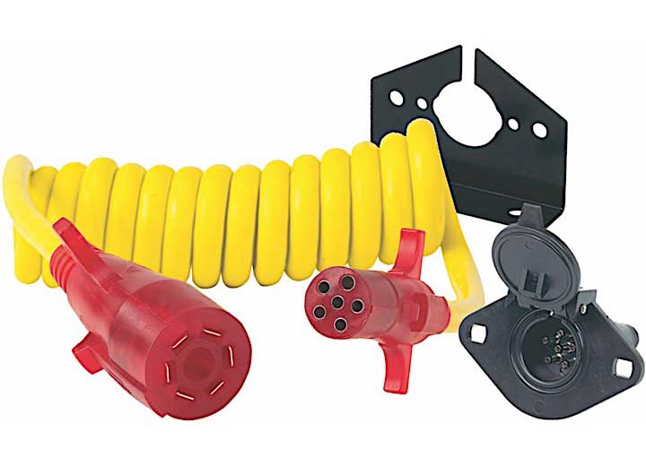 Hopkins Manufacturing 7 BLADE TO 6 POLE ROUND FLEX-COIL ADAPTOR KIT