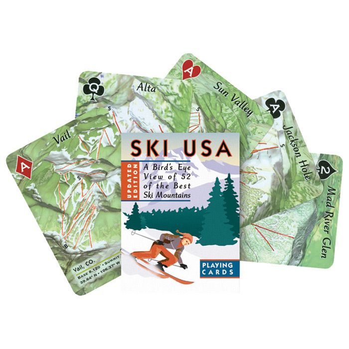 INKSTONE DESIGN INC SKI USA PLAYING CARDS