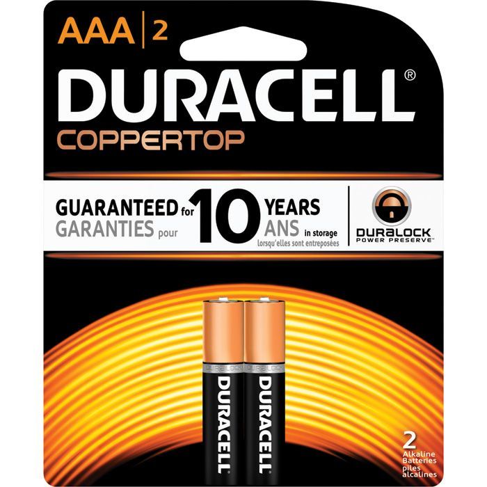 DURACELL COPPERTOP BATTERIES