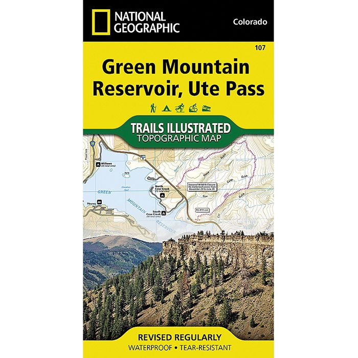 NATIONAL GEOGRAPHIC GREEN MTN RESERVOIR UTE PASS No.107