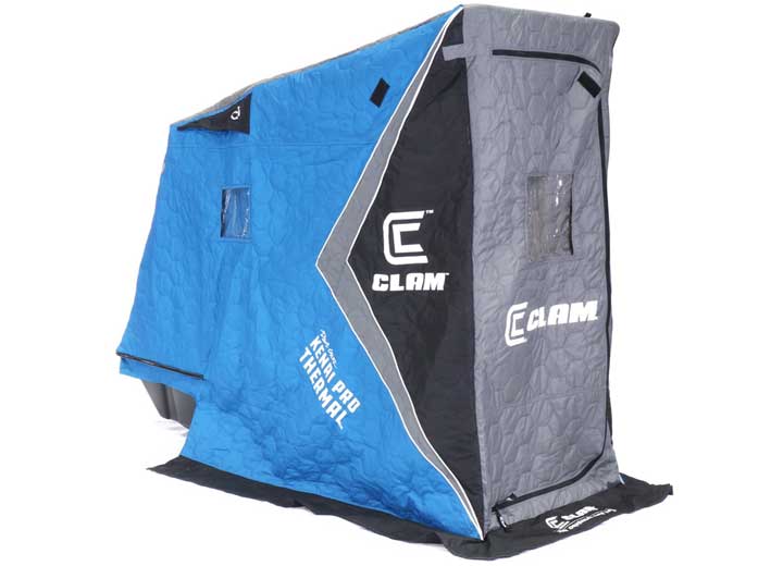 Clam Outdoors Clam Kenai XT Thermal Fish Trap 1 Person Portable Ice Fishing Shelter