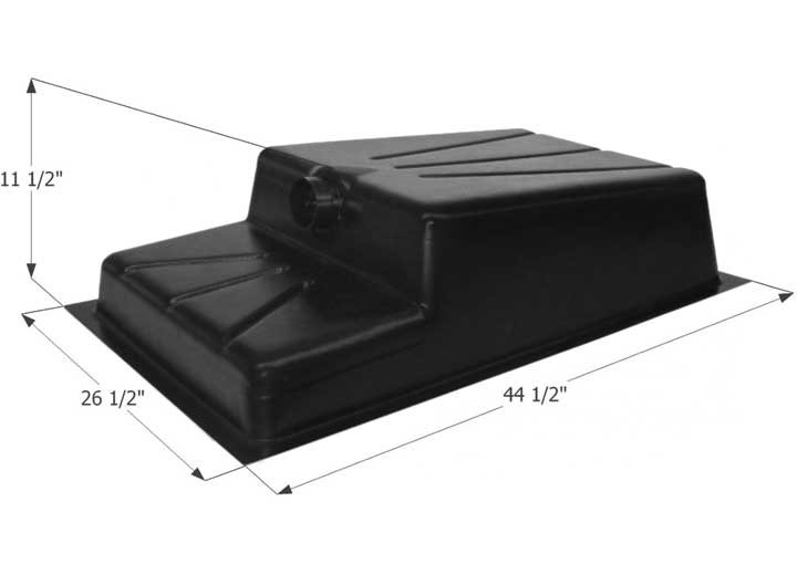 Icon Technologies Limited RV Icon RV Waste Holding Tank with Recessed Drain & 3" Spigot Fitting - 29 Gallon Capacity