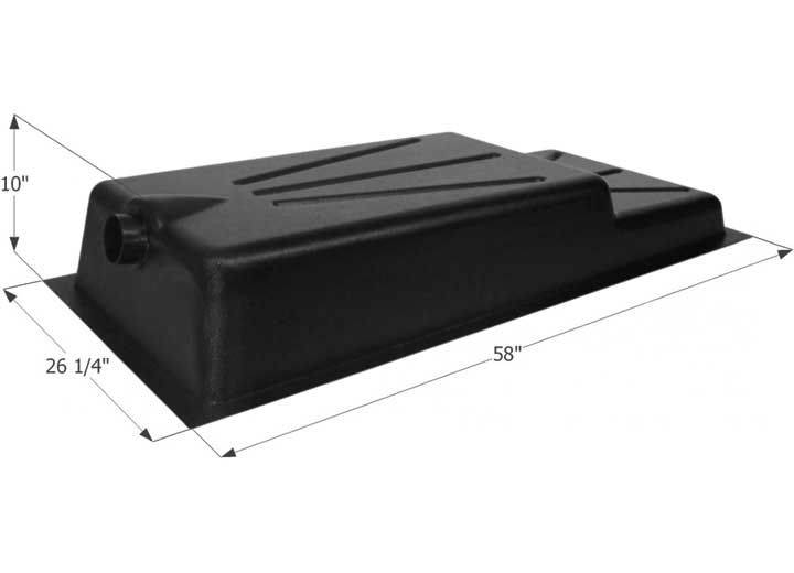 Icon Technologies Limited RV Icon RV Waste Holding Tank with Recessed Drain & 3" Spigot Fitting - 36 Gallon Capacity