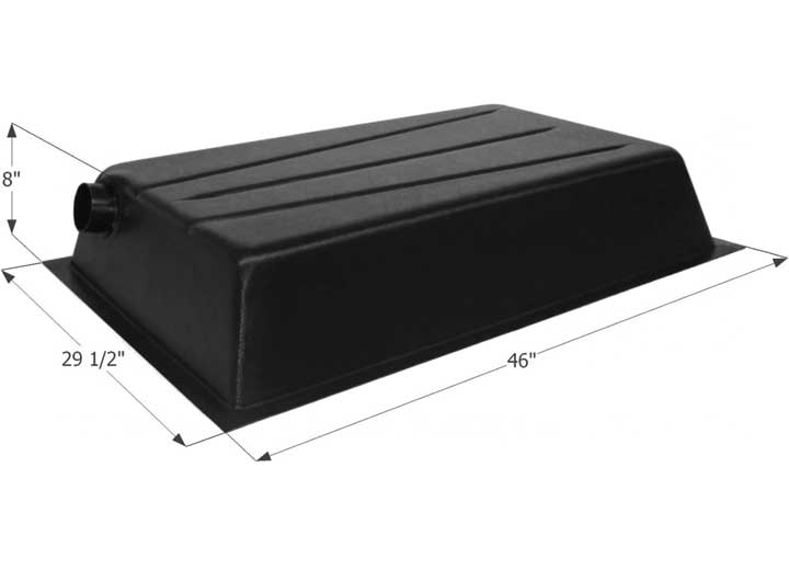 Icon Technologies Limited RV Icon RV Waste Holding Tank with Right End Drain & 3" Spigot Fitting - 33 Gallon Capacity