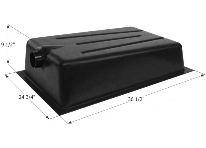 Icon Technologies Limited RV Icon RV Waste Holding Tank with Center End Drain & 3" Spigot Fitting - 23 Gallon Capacity