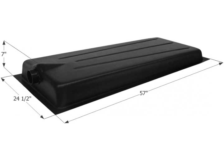 Icon Technologies Limited RV Icon RV Waste Holding Tank with Center End Drain & 3" Spigot Fitting - 32 Gallon Capacity
