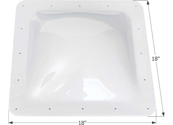 Icon Technologies Limited RV Icon RV Skylight, 14" x 14" - Translucent White
