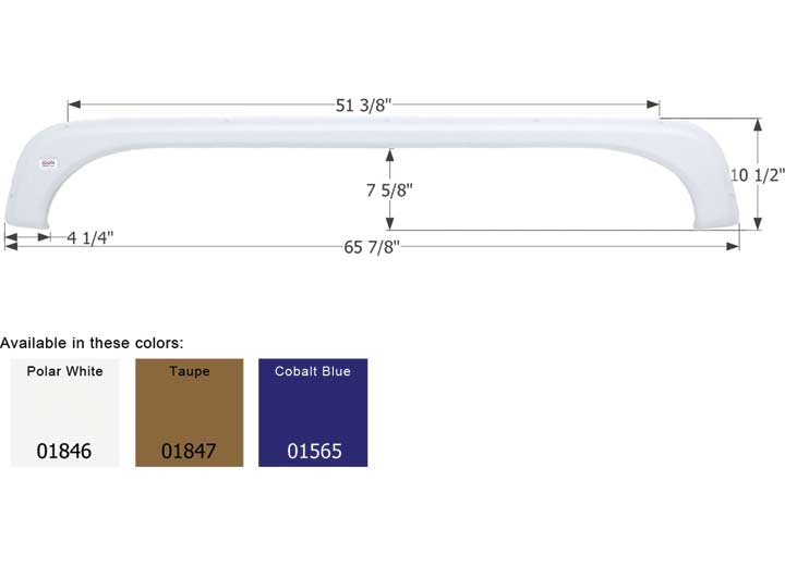 Icon Technologies Limited RV Icon Replacement Tandem Axle Fender Skirt for KZ RVs - Taupe