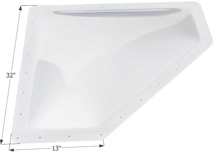 Icon Technologies Limited RV Icon Neo Angle RV Skylight, 28" x 10" - Translucent White