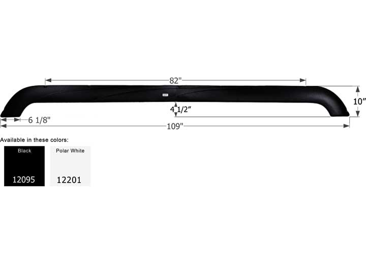 Icon Technologies Limited RV FENDER SKIRT, TRIPLE, ECLIPSE ATTITUDE, FS2095, BLACK