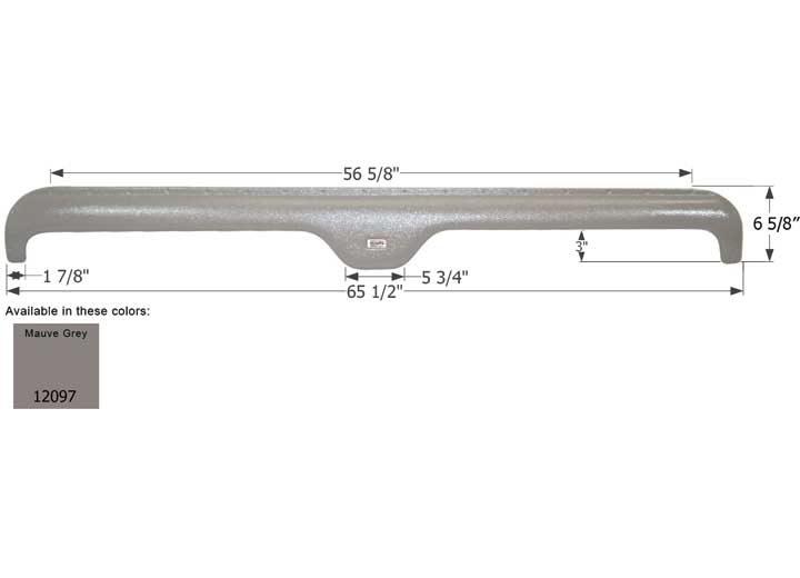 Icon Technologies Limited RV FENDER SKIRT, TANDEM, FOREST RIVER, FS2097, MAUVE GREY