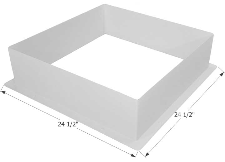 Icon Technologies Limited RV Icon RV Skylight Garnish, 22" x 22" - Polar White