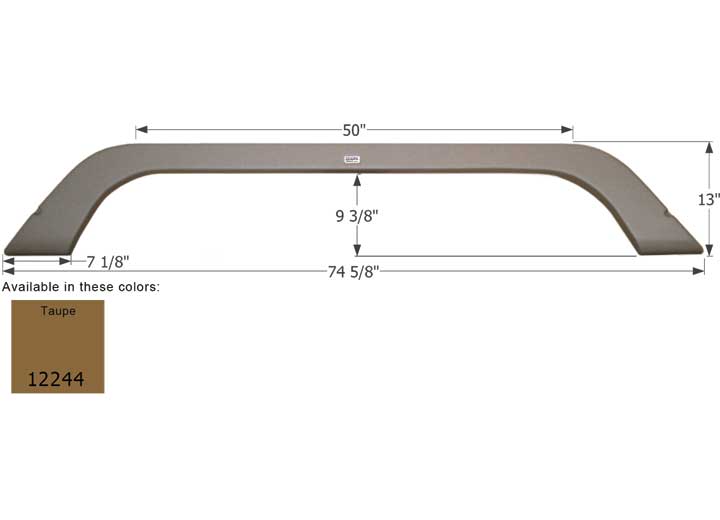 Icon Technologies Limited RV FENDER SKIRT, TANDEM, THOR, FS2244, TAUPE