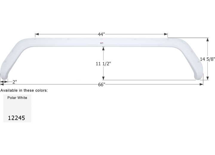 Icon Technologies Limited RV FENDER SKIRT, TANDEM, SUNLINE, FS2245, POLAR WHITE