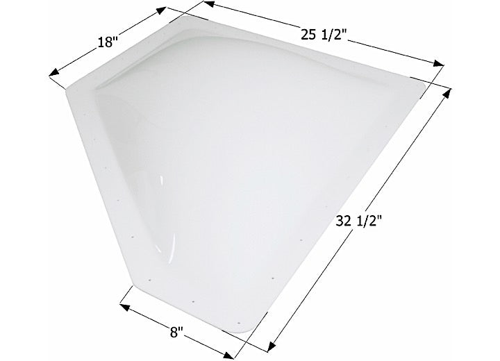 Icon Technologies Limited RV Icon Neo Angle RV Skylight, 28.5" x 21.5" x 15" x 22", Variation A - White